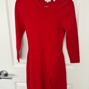 A.L.C. Vibrant Red Long Sleeve Dress
